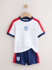Blanco - Conjunto de camiseta y pantalón corto de fútbol de Inglaterra (3meses-3años) - Imagen 6 de 9