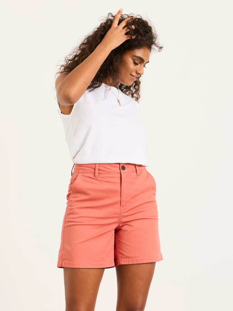 FatFace Elsham Rust Chino Shorts - Image 1 of 6