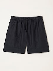 FatFace Amberly Black Linen Shorts - Image 5 of 5