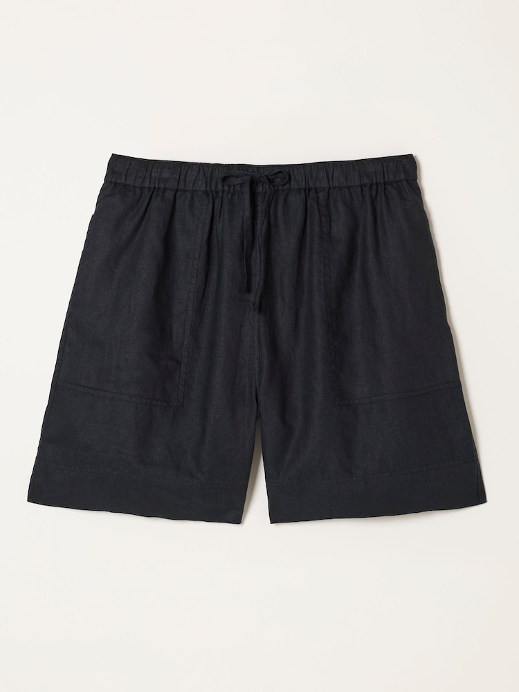 FatFace Amberly Black Linen Shorts - Image 5 of 5