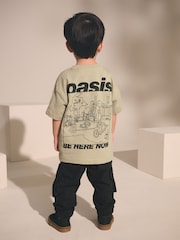 Oasis Stone Short Sleeve Band Graphic T-Shirt (3mths-8yrs) - Image 1 of 8