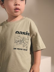 Oasis Stone Short Sleeve Band Graphic T-Shirt (3mths-8yrs) - Image 4 of 8