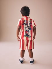 Red Mickey Mouse T-Shirt and Shorts Set (3mths-8yrs) - Image 2 of 4