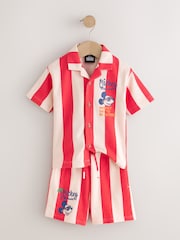 Rood - Mickey Mouse T-shirt en korte broek set (3maand -8jaar) - Afbeelding 6 van 9