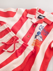 Rood - Mickey Mouse T-shirt en korte broek set (3maand -8jaar) - Afbeelding 8 van 9