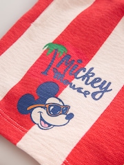 Rood - Mickey Mouse T-shirt en korte broek set (3maand -8jaar) - Afbeelding 9 van 9