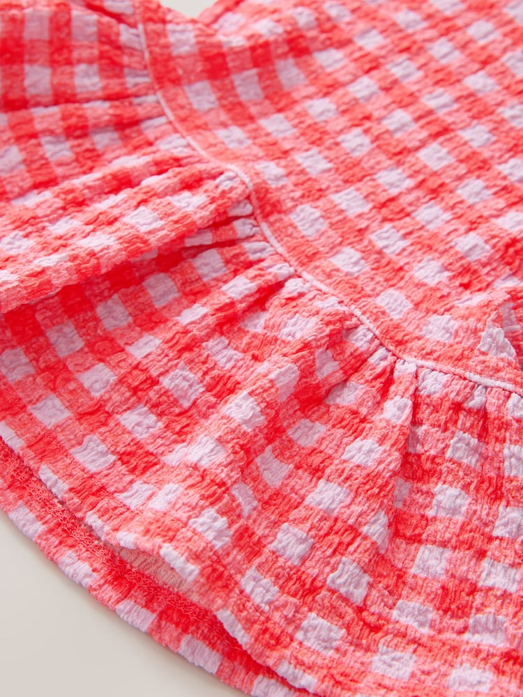 Fruit Graphic/Red Gingham T-Shirt and Frill Hem Trousers Set (3-16yrs) - Image 8 of 8
