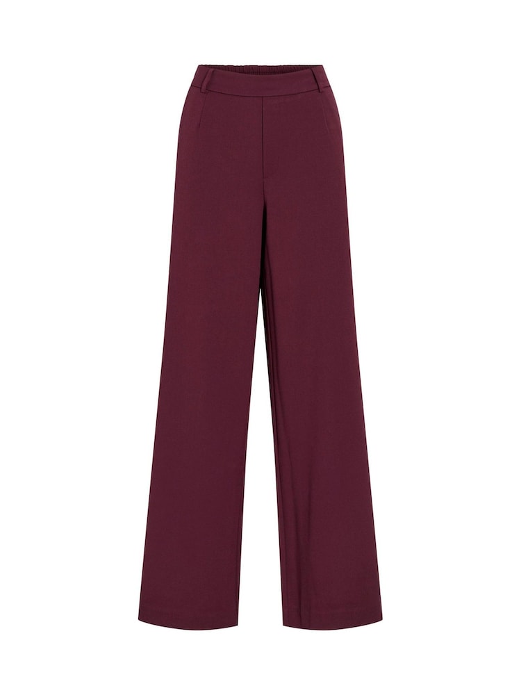VILA Purple High Waisted Wide Leg Trousers - Image 1 of 2