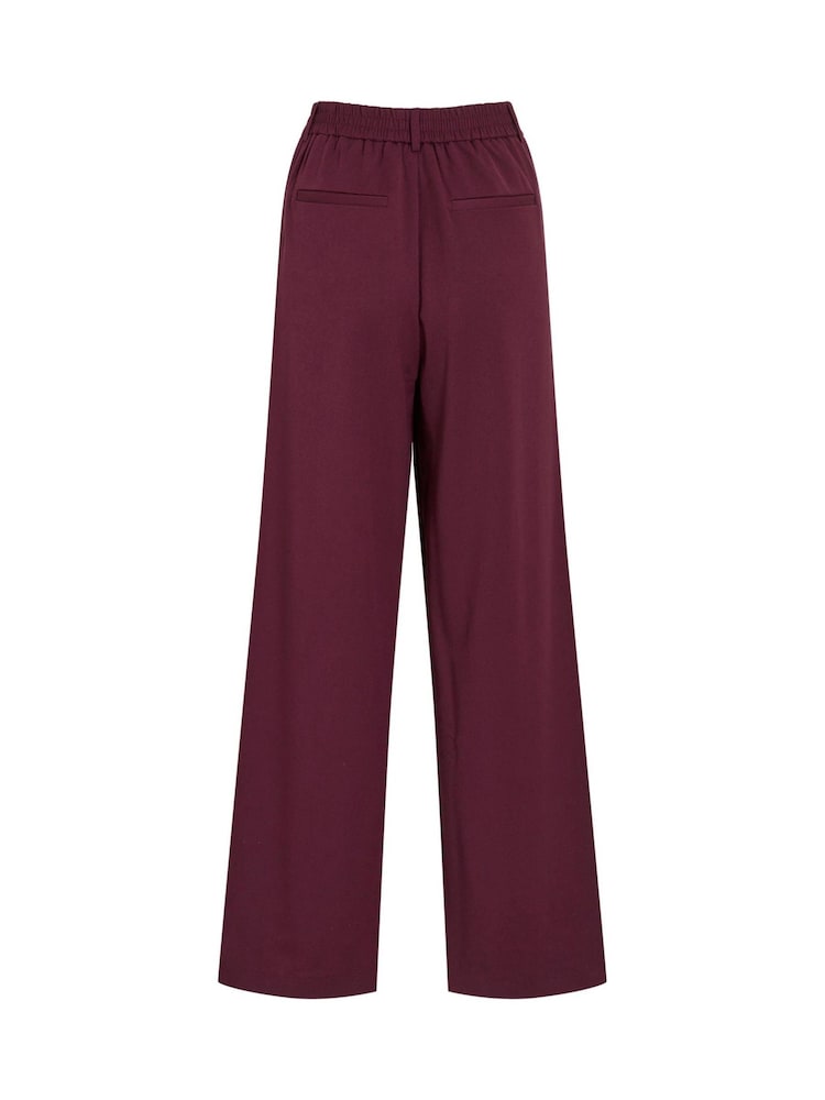 VILA Purple High Waisted Wide Leg Trousers - Image 2 of 2