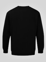 D555 Black SWEAT Classic Crew Neck Sweatshirt - Image 8 of 8