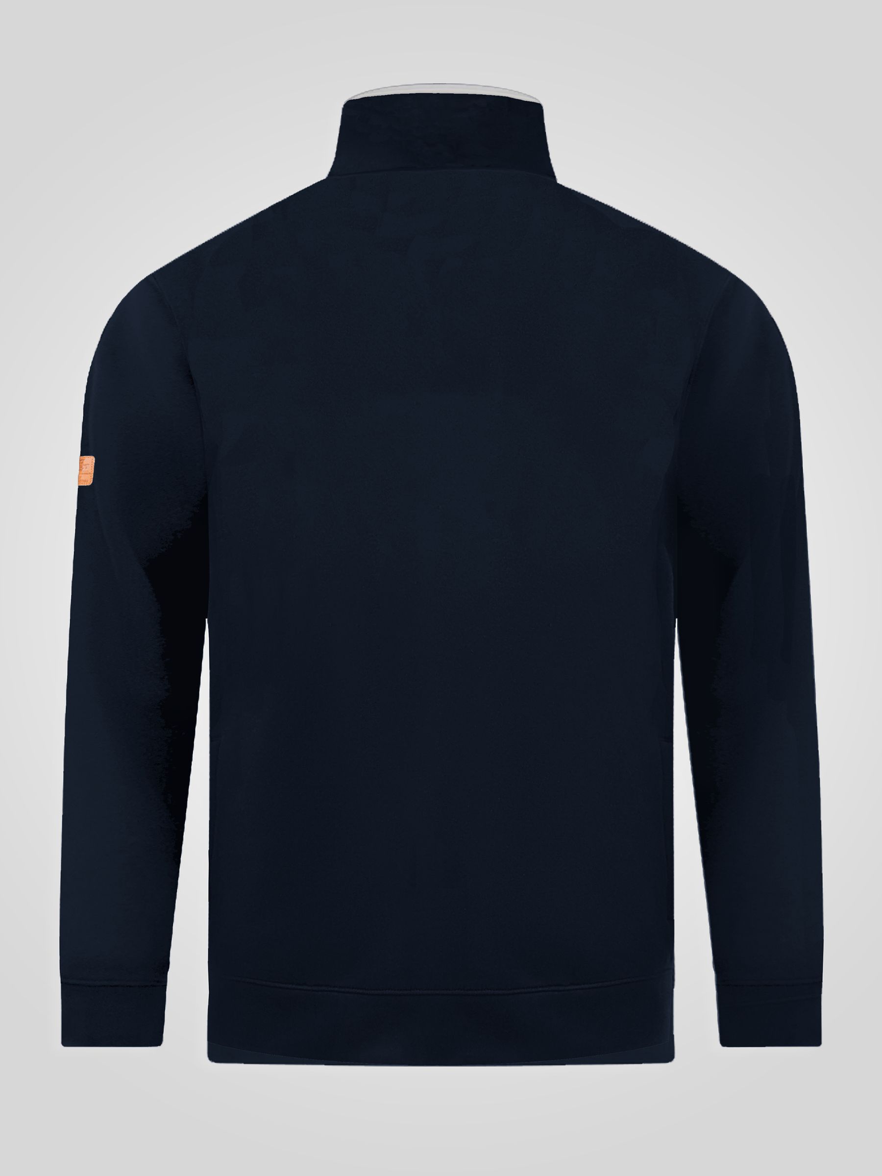 Buy D555 Blue RUSSEL 1 Zipper Neck In Fleece With Chest Embroidery