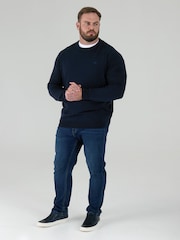 D555 Blue JOVANNI 1 Classic Crew Neck Sweater - Image 3 of 7