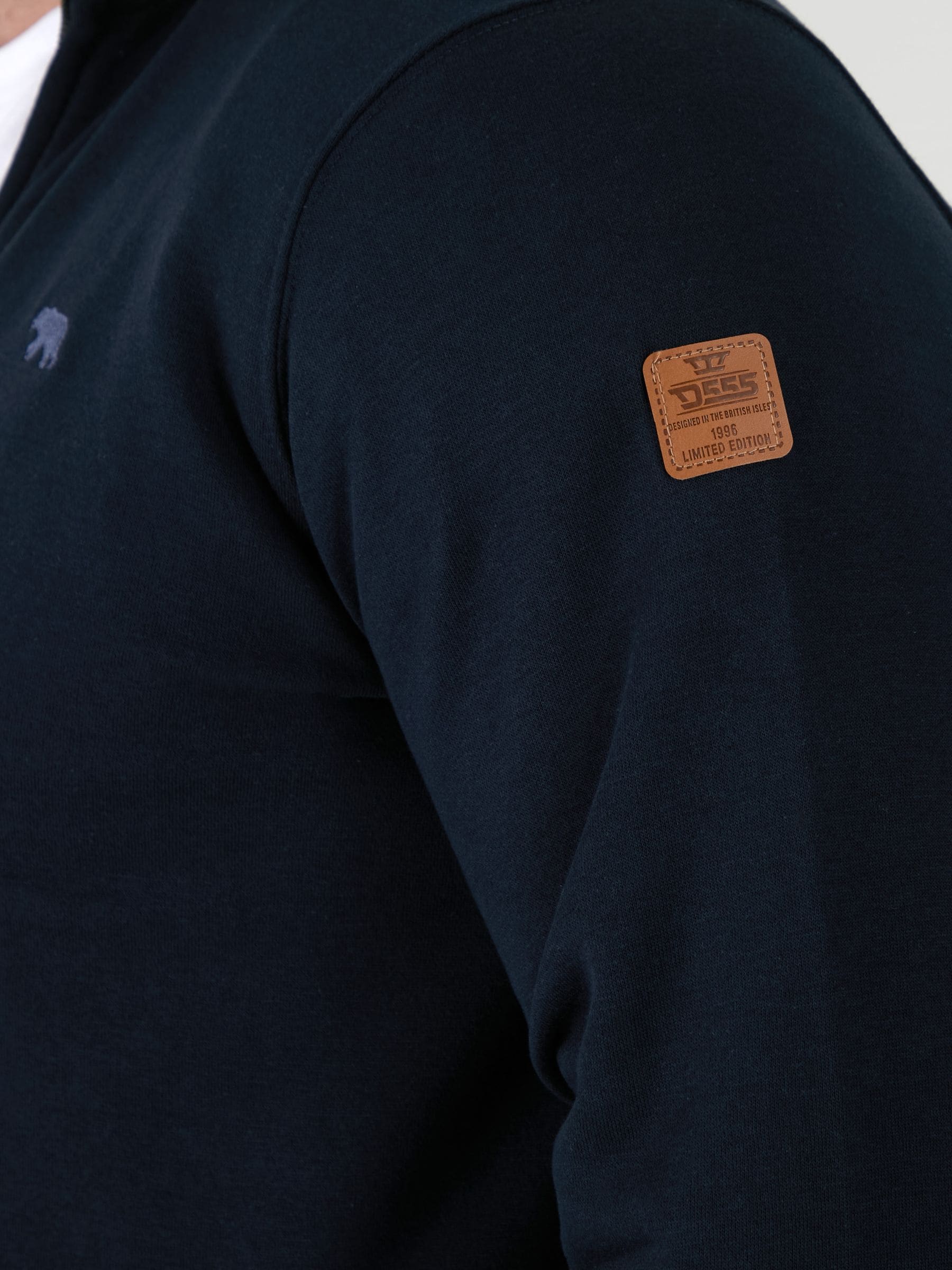 Buy D555 Blue JOHNSON 1 Zip Through In Fleece With Chest
