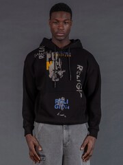 Religion Black Punk Hoodie - Image 1 of 5