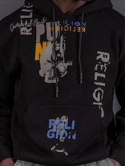 Religion Black Punk Hoodie - Image 5 of 5