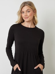 Threadbare Animal 2 Pack Long Sleeve Jersey Midi Dress - Image 4 of 7
