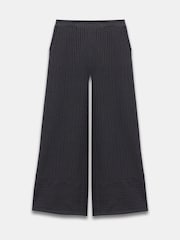 Mint Velvet Black Pinstripe Wide Trousers - Image 7 of 8