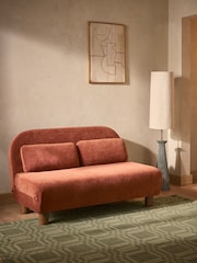 Soft Twill Rust Brown Palma Double Sofa Bed - Image 1 of 11