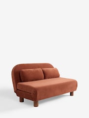 Soft Twill Rust Brown Palma Double Sofa Bed - Image 7 of 11