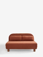 Soft Twill Rust Brown Palma Double Sofa Bed - Image 8 of 11