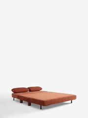 Soft Twill Rust Brown Palma Double Sofa Bed - Image 9 of 11