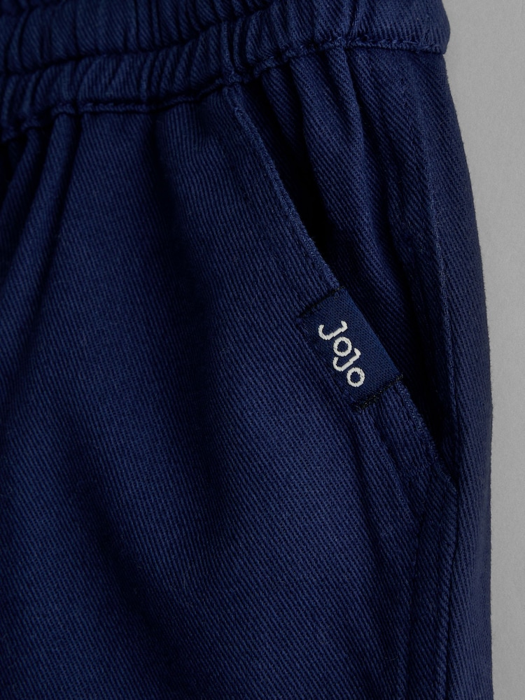 JoJo Maman Bébé Blue Textured Shirt & Shorts Resort Set - Image 7 of 7