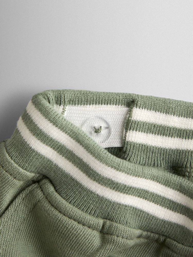 أخضر - طقم 2 قطعة من تيشِرت برسمة أبليك وشورت من JoJo Maman Bébé - صورة 10 من 10