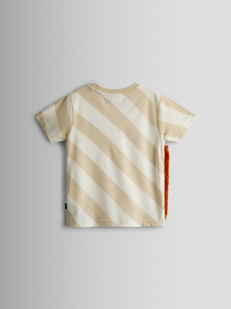 JoJo Maman Bébé Natural Giraffe Appliqué T-Shirt - Image 2 of 3