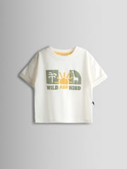 JoJo Maman Bébé 2-Piece Safari Printed T-Shirt & Shorts Set - Imagen 2 de 6