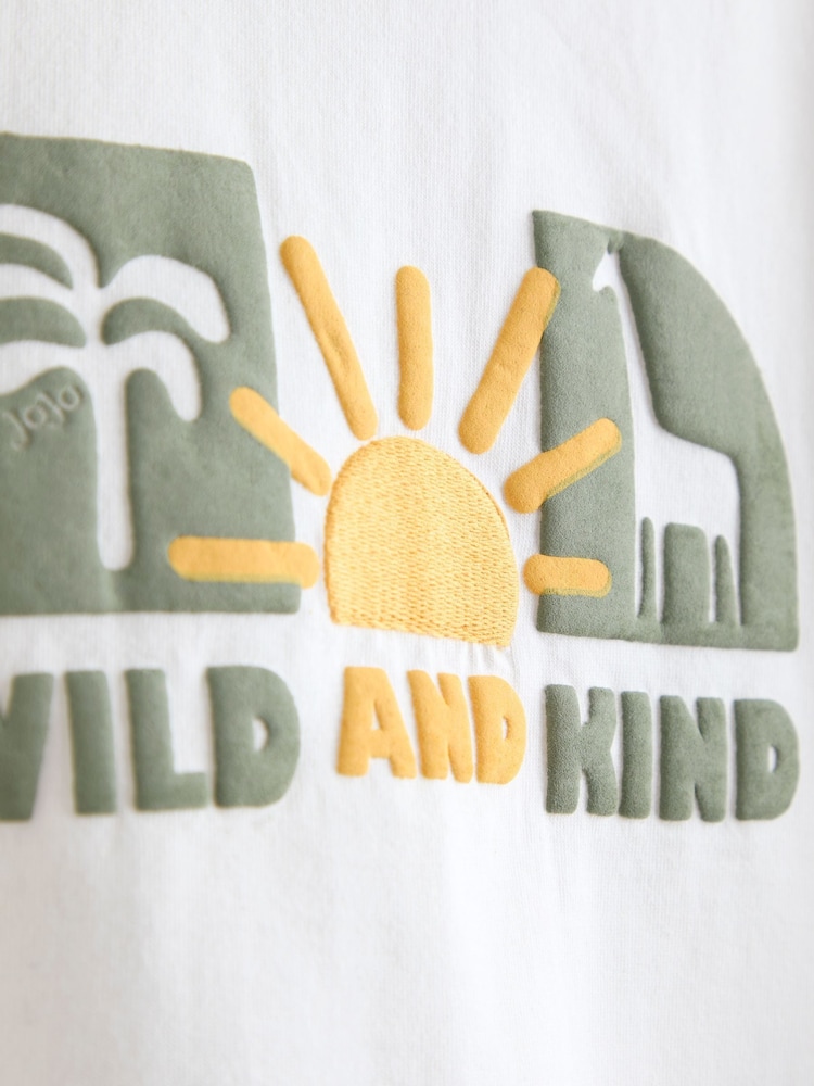 JoJo Maman Bébé 2-Piece Safari Printed T-Shirt & Shorts Set - Imagen 6 de 6