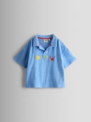 JoJo Maman Bébé 2-Piece Toweling Shirt & Shorts Set - Imagen 2 de 7