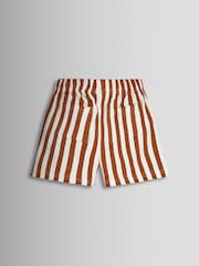 JoJo Maman Bébé Tan Brown Safari Printed T-Shirt & Shorts Set - Image 5 of 6