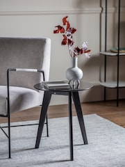 Gallery Home Black Raven Round Side Table - Image 1 of 3