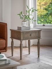 Gallery Home Natural Haven 1 Drawer Side Table - Image 1 of 6