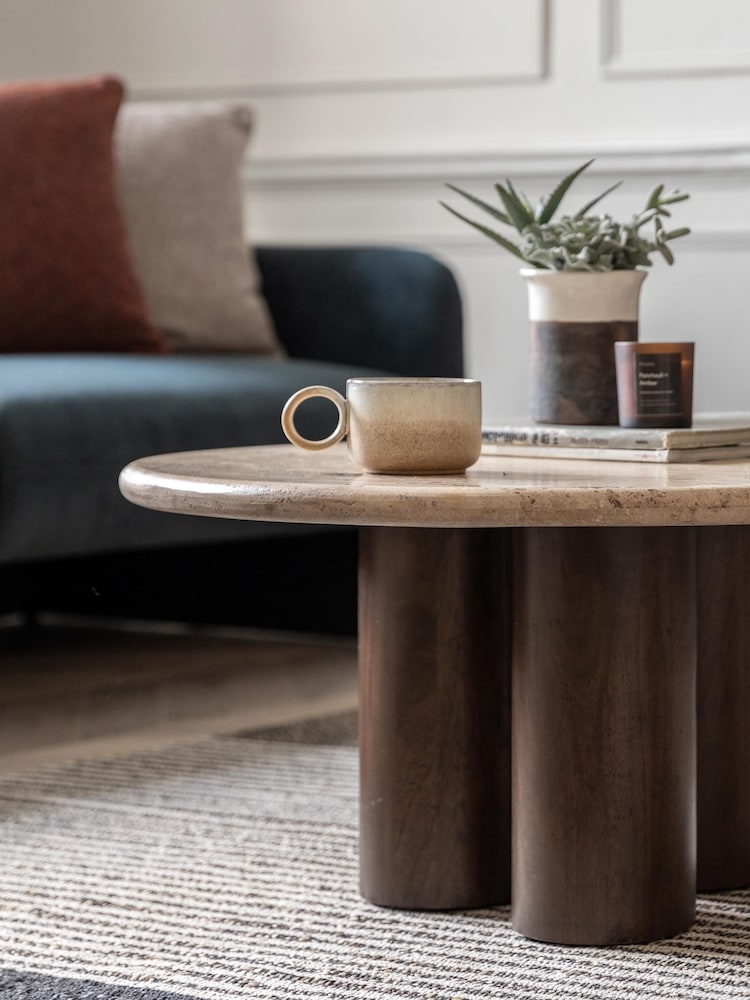 Gallery Home Dark Wood Cascade Coffee Table - Image 2 of 6 Gallery Home Dark Wood Cascade Coffee Table - Image 2 of 6