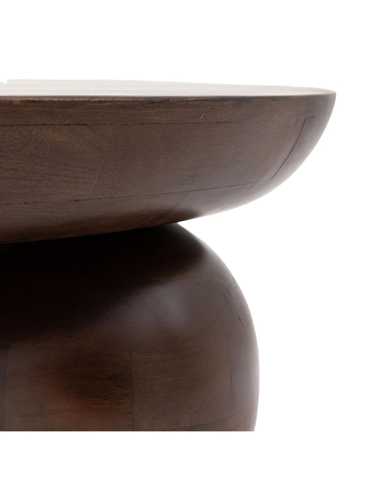 Gallery Home Dark Wood Verve Round Coffee Table - Image 5 of 5
