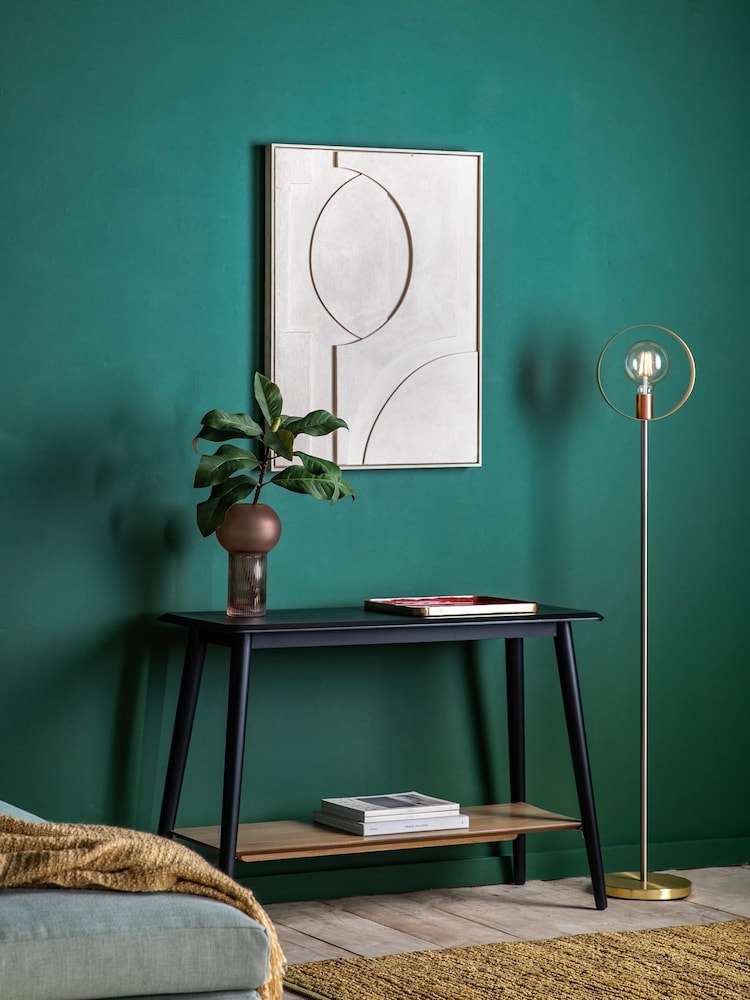 Gallery Home Black Uuda Console Table with Shelf - Image 2 of 5 Gallery Home Black Uuda Console Table with Shelf - Image 2 of 5