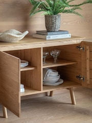 Gallery Home Light Wood Altitude 2 Door Sideboard - Image 2 of 7