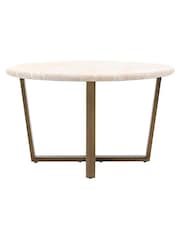 Gallery Home Natural Aero Round Coffee Table - Image 6 of 7