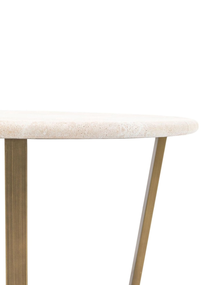 Gallery Home Natural Aero Round Coffee Table - Image 7 of 7 Gallery Home Natural Aero Round Coffee Table - Image 7 of 7