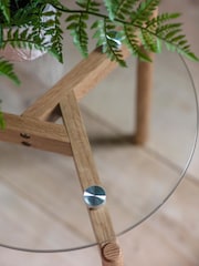 Gallery Home Light Wood Raven Round Side Table - Image 2 of 3