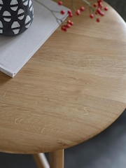 Gallery Home Light Wood Altitude Round Side Table - Image 2 of 7