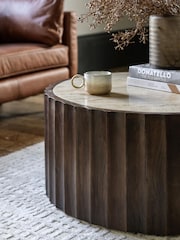 Gallery Home Dark Wood Whisper Coffee Table - Image 2 of 5