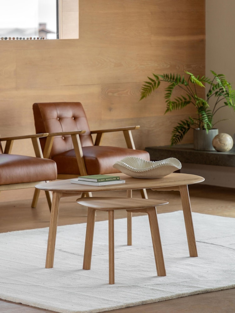 Gallery Home Light Wood Altitude Coffee Table Nest - Image 1 of 8 Gallery Home Light Wood Altitude Coffee Table Nest - Image 1 of 8
