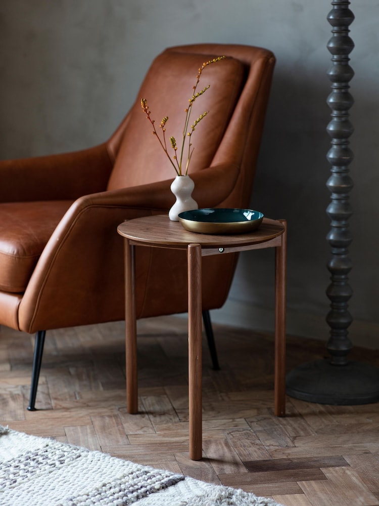 Gallery Home Dark Wood Crestwood Side Table - Image 1 of 5