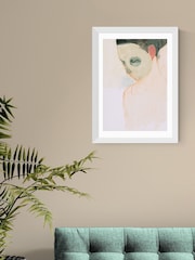 East End Prints White Nude Portrait Wall Art Print by Jorgen Hansson - Image 1 of 3