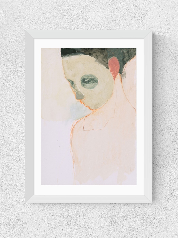 East End Prints White Nude Portrait Wall Art Print by Jorgen Hansson - Image 2 of 3