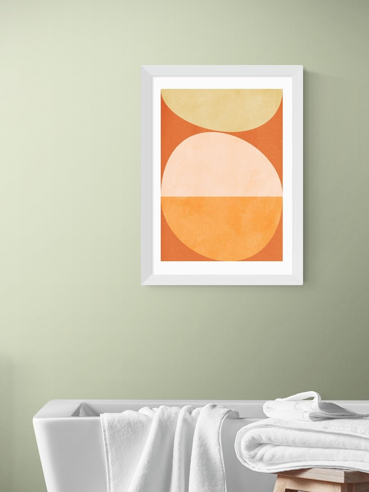 East End Prints White Nature Friendly Terracotta V Wall Art Print by Ana Rut Bre - Image 1 of 3