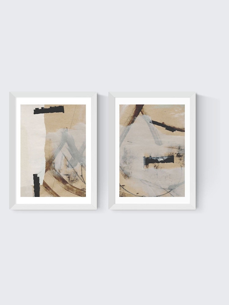 East End Prints White Reunion Wall Art Set by Dan Hobday - Image 2 of 2