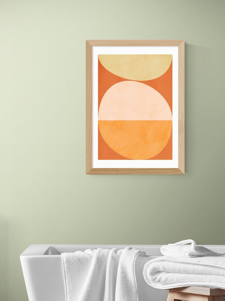 East End Prints Oak Nature Friendly Terracotta V Wall Art Print by Ana Rut Bre - Image 1 of 3